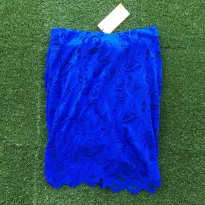 H&M Blue Lace Skirt